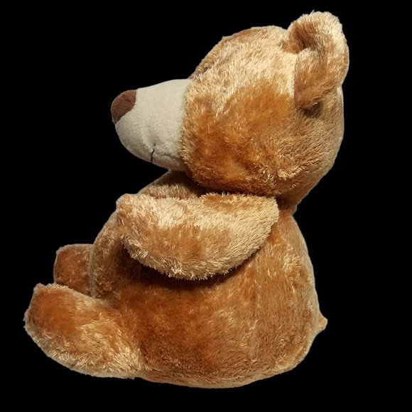 Applause Chubby Brown Teddy Bear Plush # 49600 Sitting Stuffed Animal 10" RARE - Picture 3 of 9